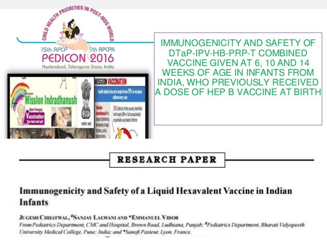 The new kid on the block hexavalent vaccines patiala may 2017 The new kid on the block hexavalent vaccines patiala may 2017