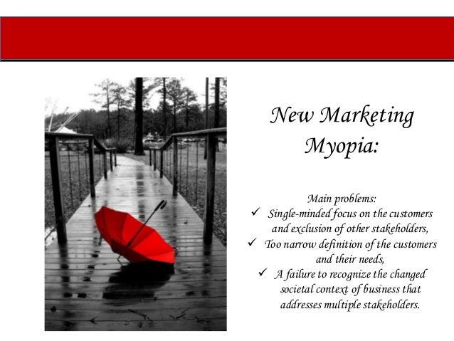 marketing myopia examples