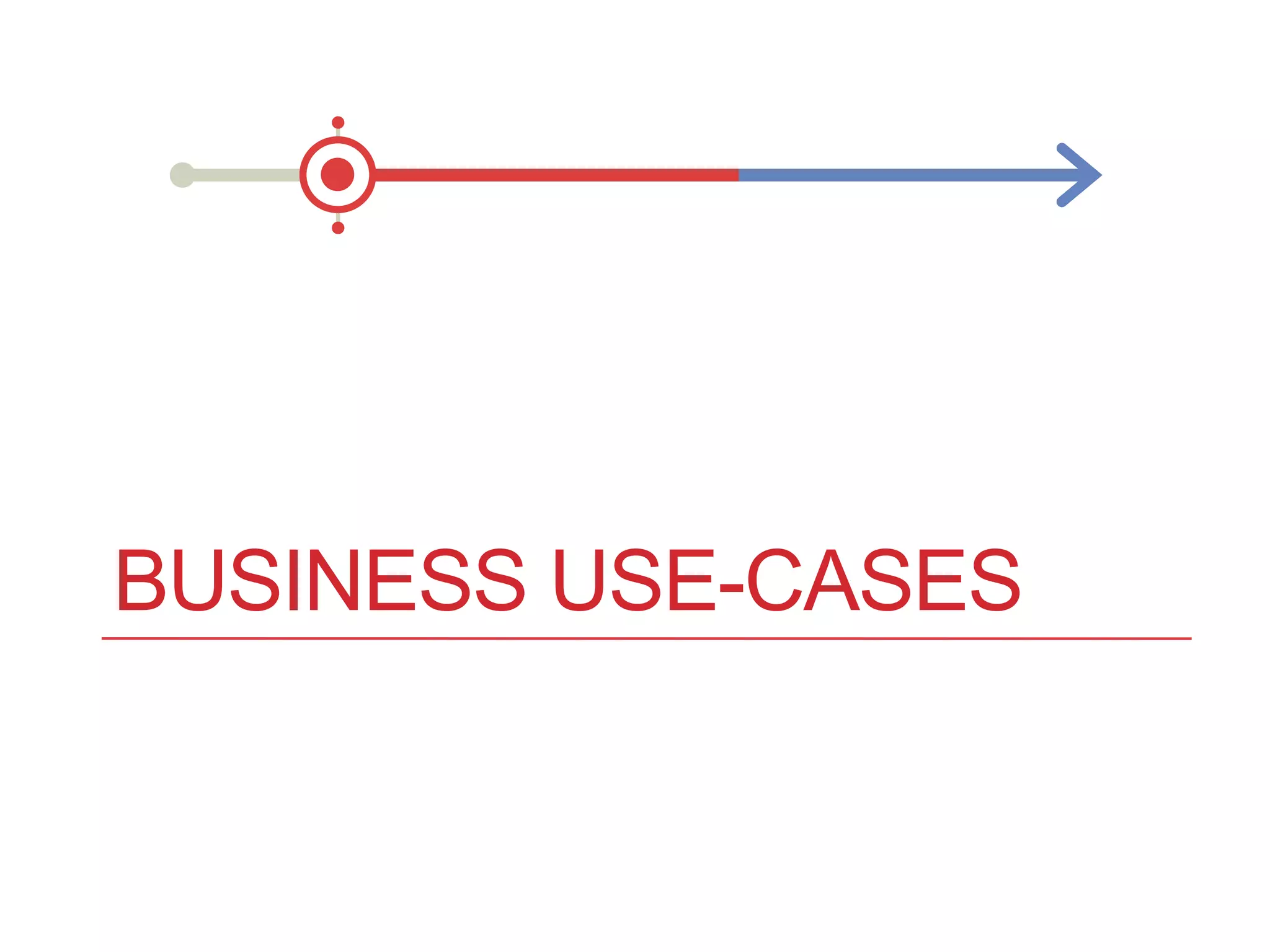 BUSINESS USE-CASES
 