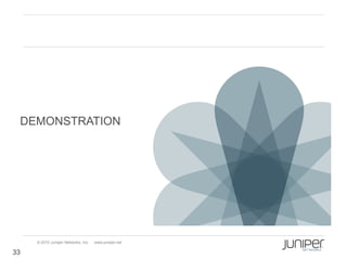 DEMONSTRATION




     © 2010 Juniper Networks, Inc.   www.juniper.net

33
 