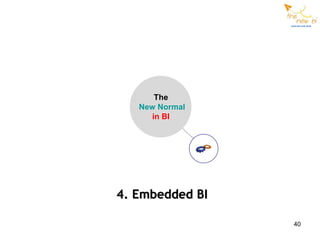 The
   New Normal
      in BI




4. Embedded BI

                 40
 
