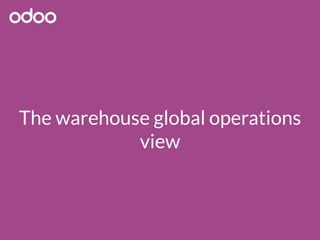 The new Odoo warehouse management system | PDF