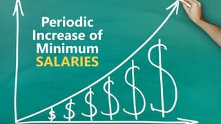 z
Periodic
Increase of
Minimum
SALARIES
 