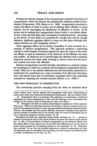 The new penology notes on the emerging strategy of corrections a | PDF