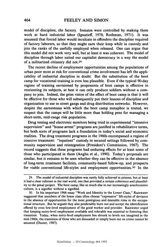 The new penology notes on the emerging strategy of corrections a | PDF