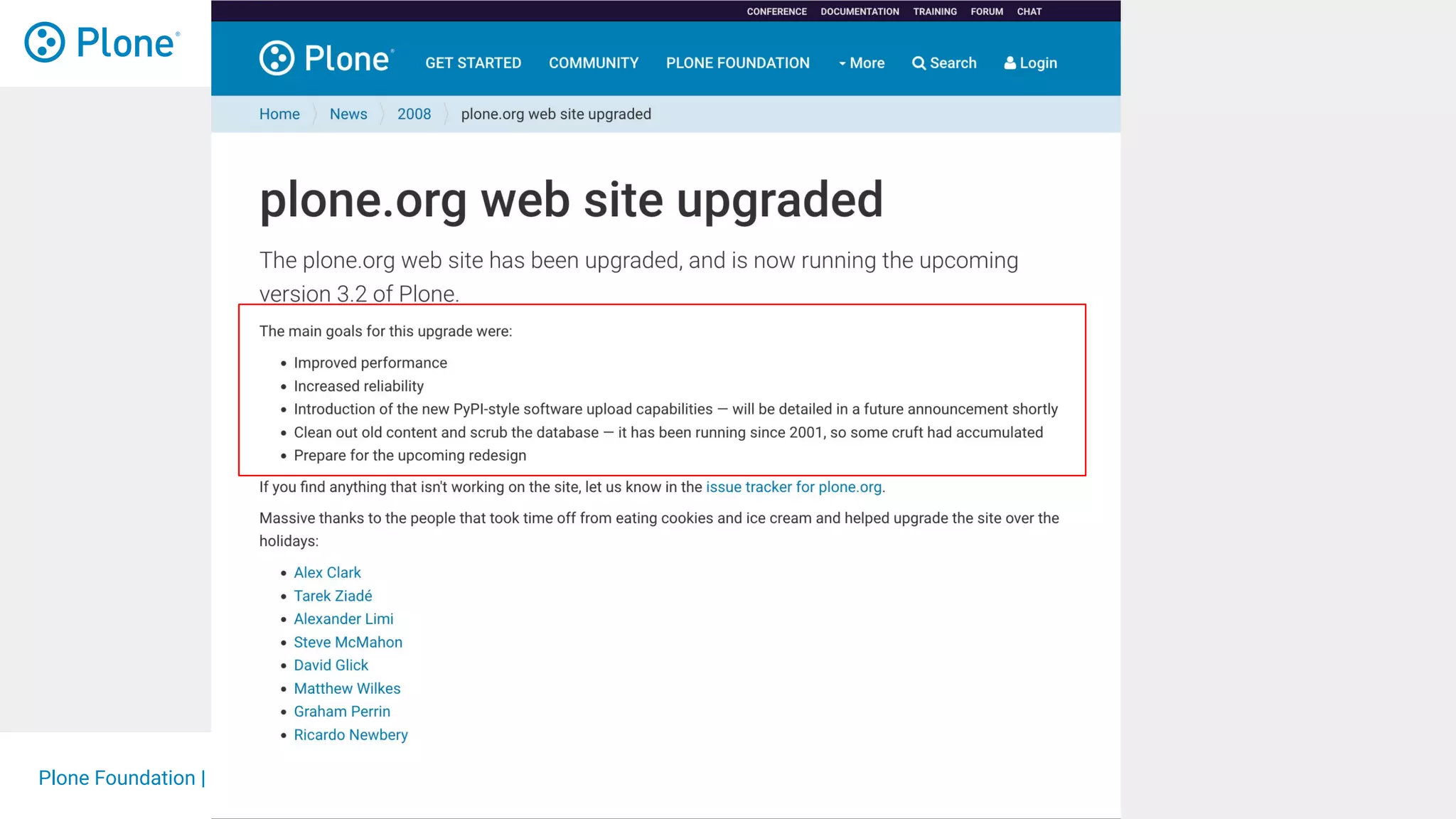 Plone Foundation | @plone | https://plone.org
 