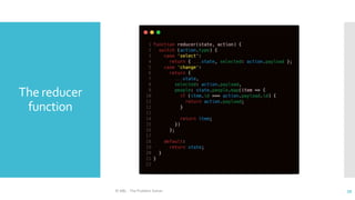 The reducer
function
© ABL - The Problem Solver 39
 