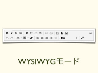 WYSIWYGモード
 