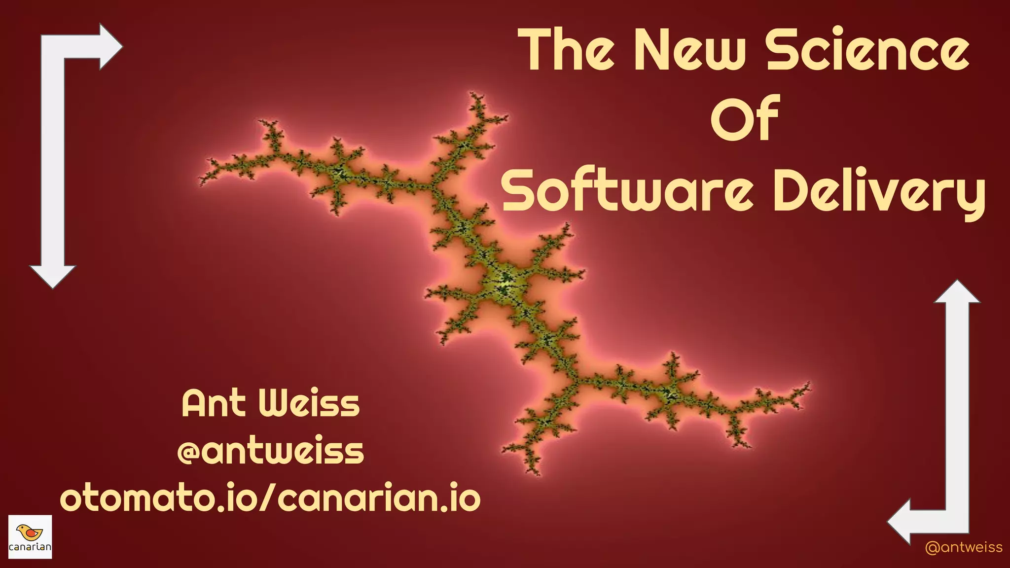 @antweiss@antweiss
The New Science
Of
Software Delivery
Ant Weiss
@antweiss
otomato.io/canarian.io