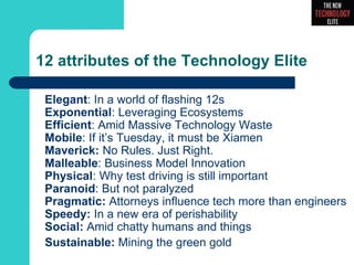 The New Technology Elite March 2012 Slide 12