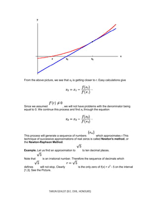 The newton raphson method | PDF