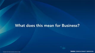 31
What does this mean for Business?
Copyright © 2015 Tata Consultancy Services Limited
 