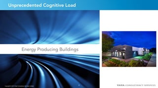 7
Unprecedented Cognitive Load
Energy Producing Buildings
Copyright © 2015 Tata Consultancy Services Limited 7
 