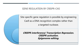 The next generation of crispr–cas technologies and Applications | PPTX
