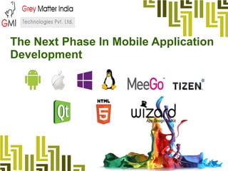 The Next Phase In Mobile Application
Development
 