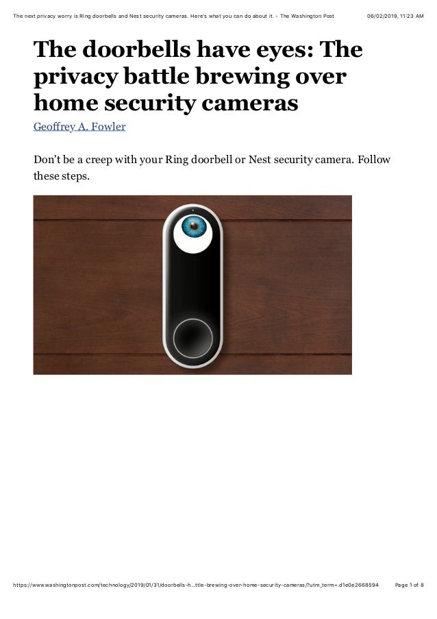 security cameras and doorbells