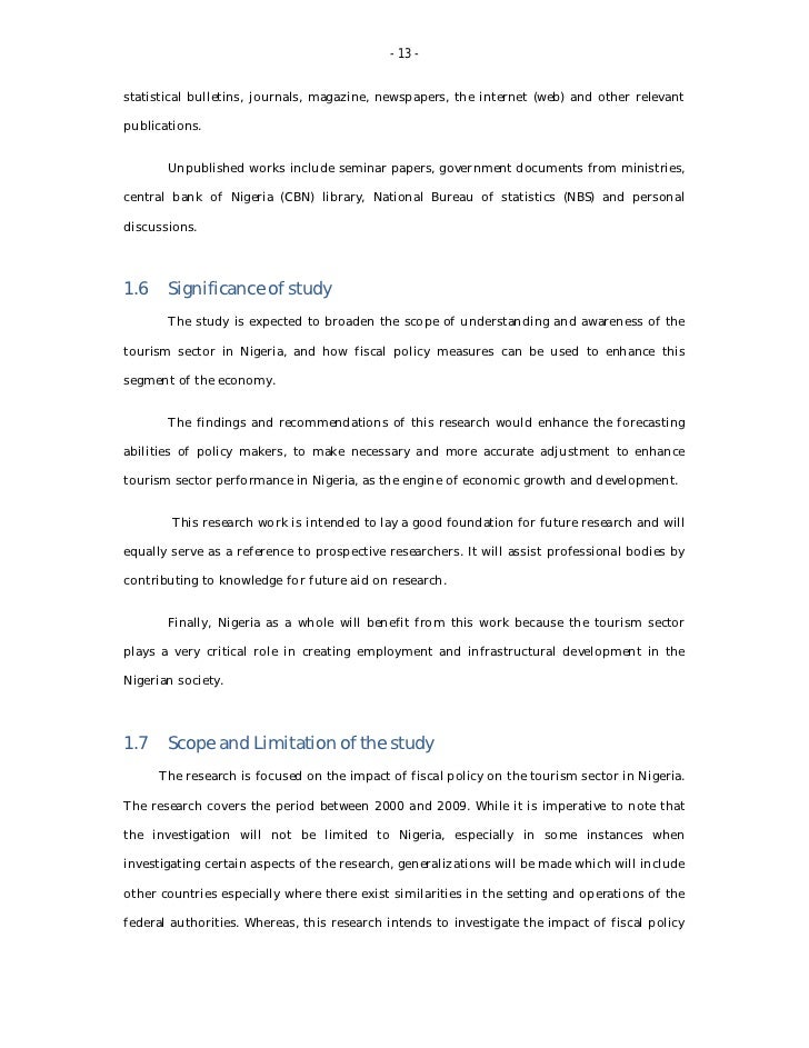 Essay on tourism in nigeria