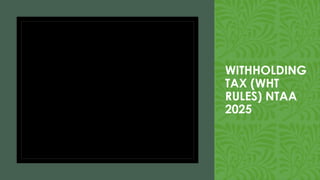 Wht Tax Rate Comprehensive Overview of Nigeria Tax Reform Acts 2025: CIT, PIT, VAT ...