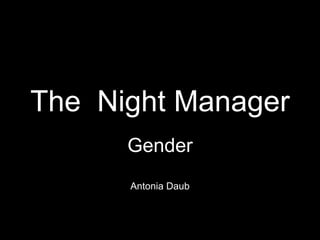 The Night Manager Case Study | PPT
