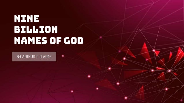 THE NINE BILLION NAMES OF GOD.pptx