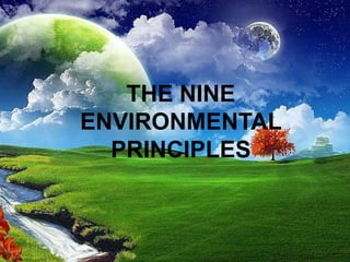 THE NINE
ENVIRONMENTAL
  PRINCIPLES
 