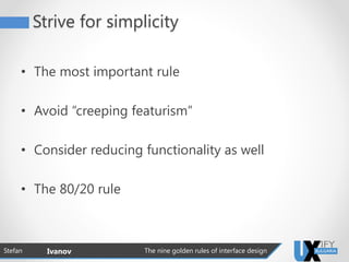 The nine golden rules of interface design | PDF