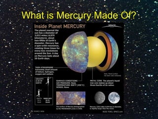 What is Mercury Made Of?
 