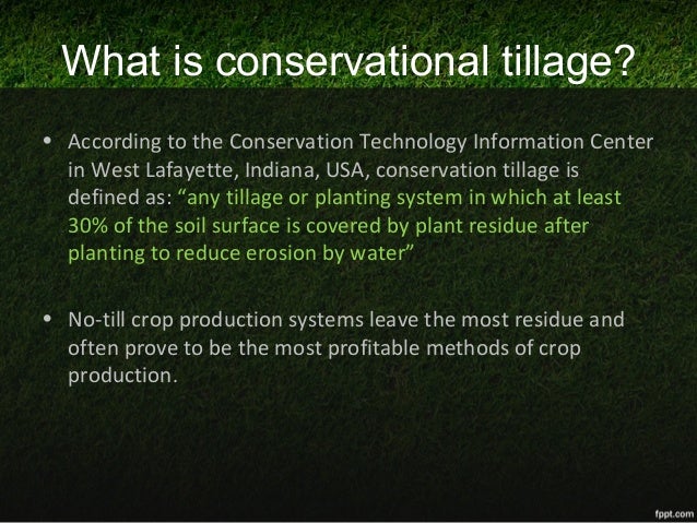 how do conservation tillage practices in agriculture benefit the soil