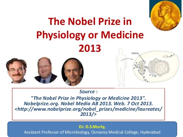 Nobel prize 2013 medicine pdf