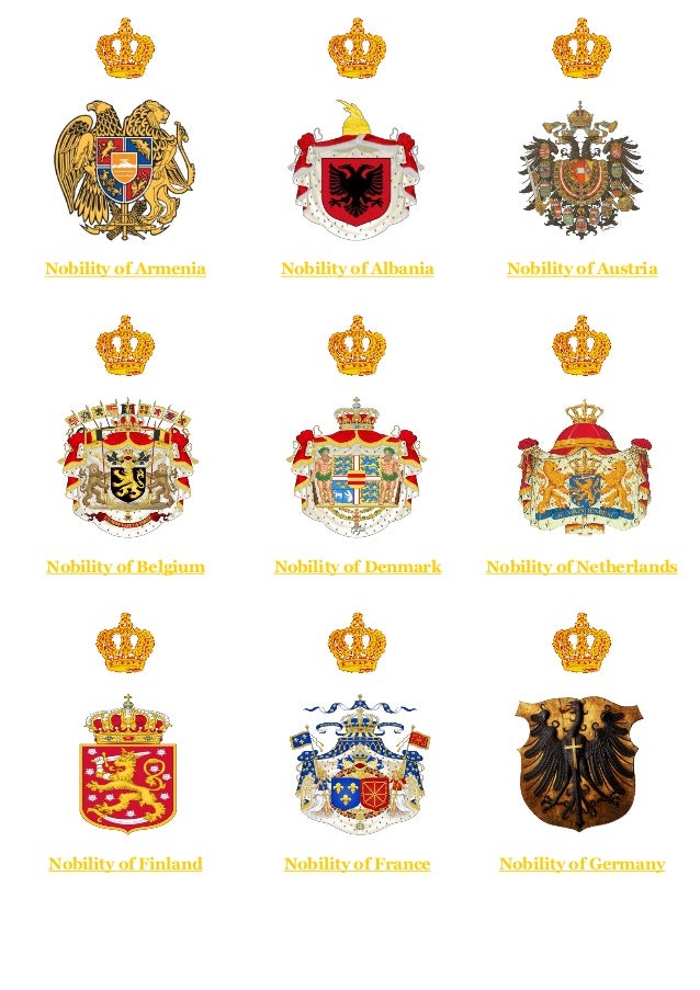 The Nobility Of The World