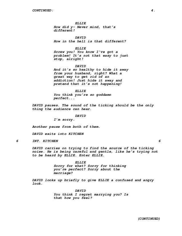 'The noise' original screenplay
