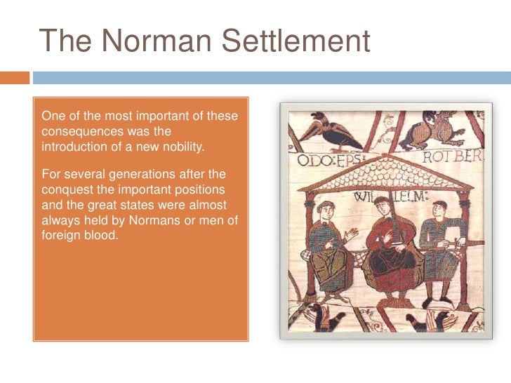 The norman conquest and the subjection of english