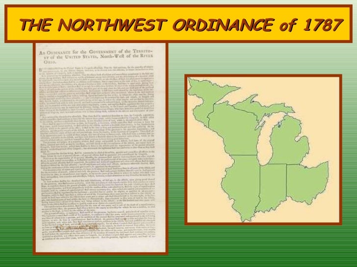 The Northwest Ordinance Of 1787 The Northwest Ordinance Of 1787
