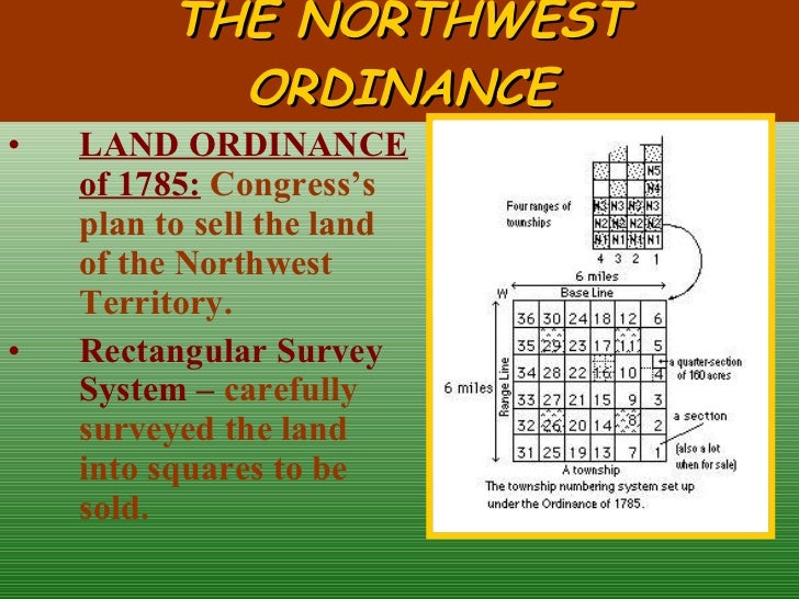 The northwest ordinance of 1787