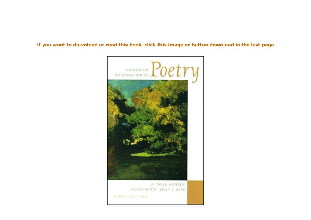 Read_EPUB The Norton Introduction to Poetry