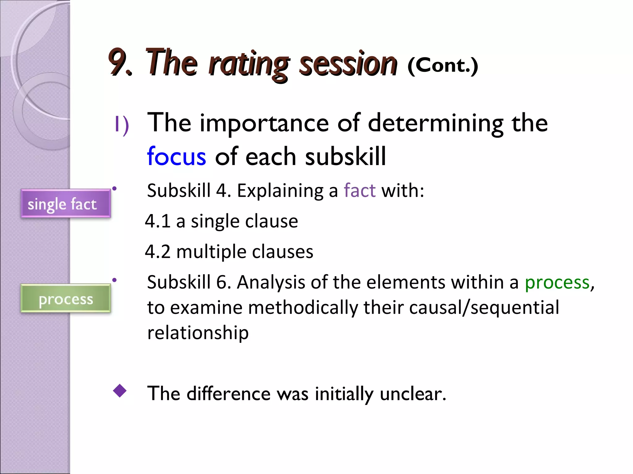 Sub-skills in reading comprehension tests | PPT