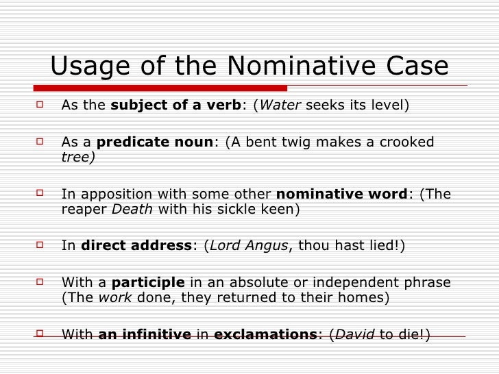 The Noun Case The Noun Case