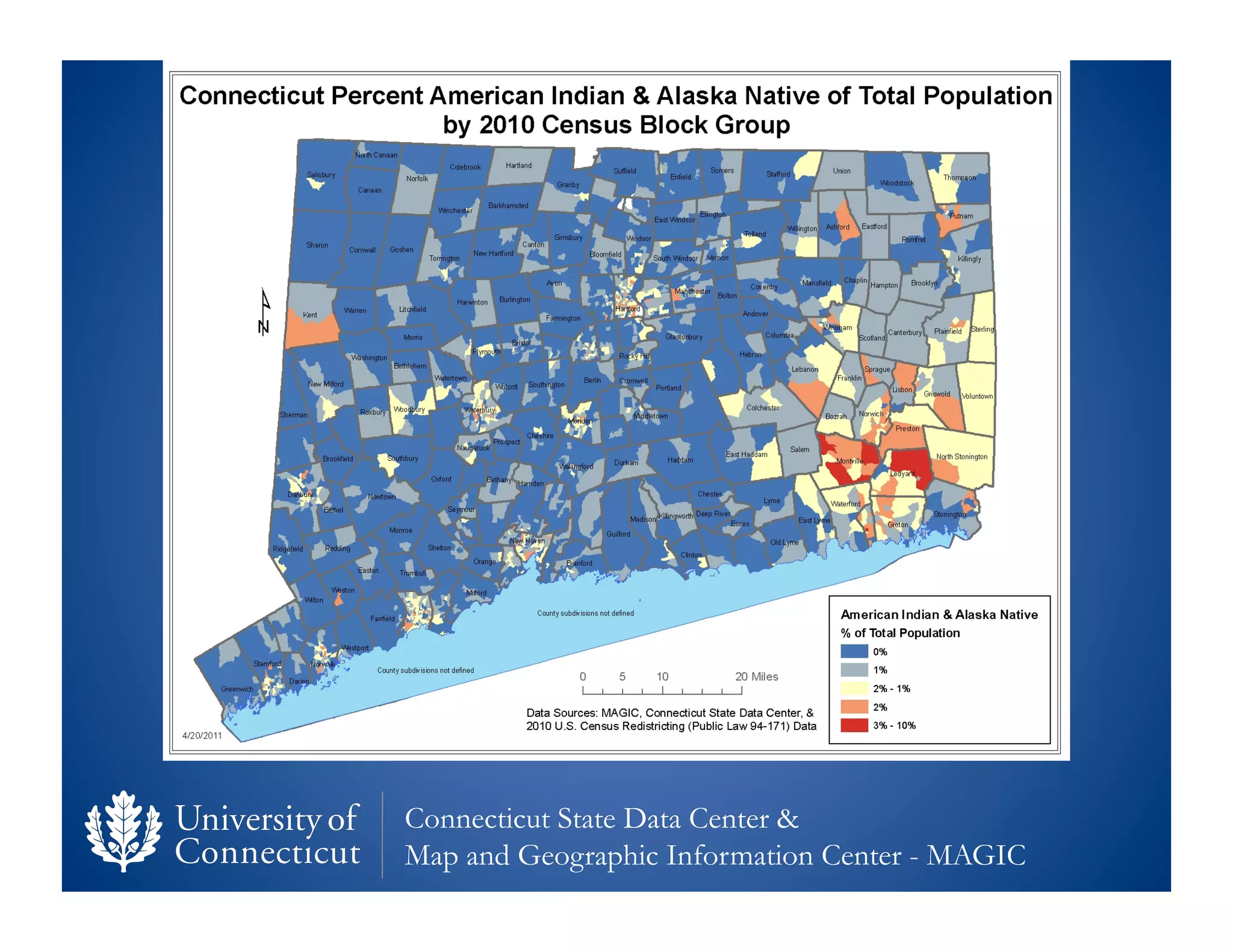 Connecticut State Data Center &
Map and Geographic Information Center - MAGIC
 