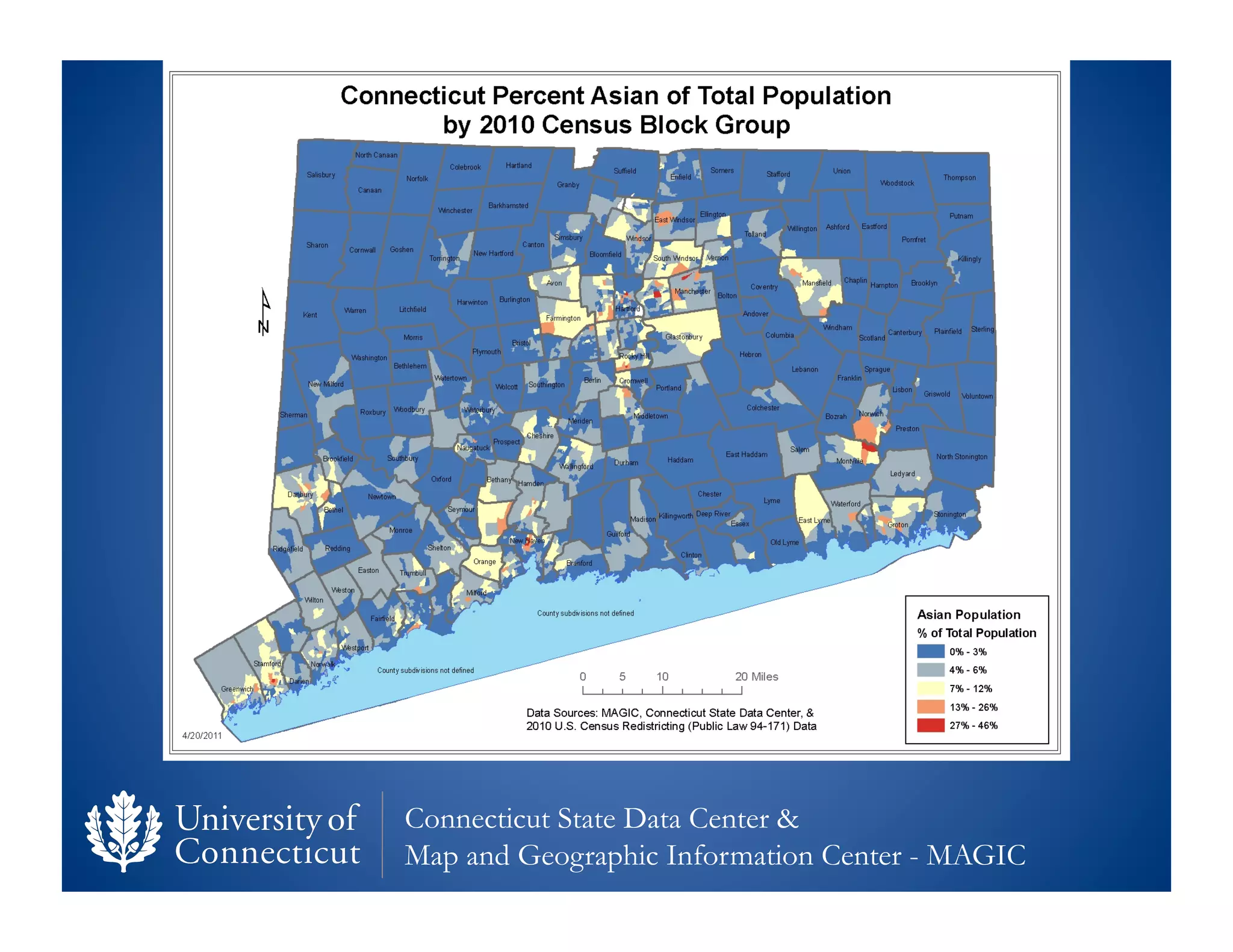 Connecticut State Data Center &
Map and Geographic Information Center - MAGIC
 