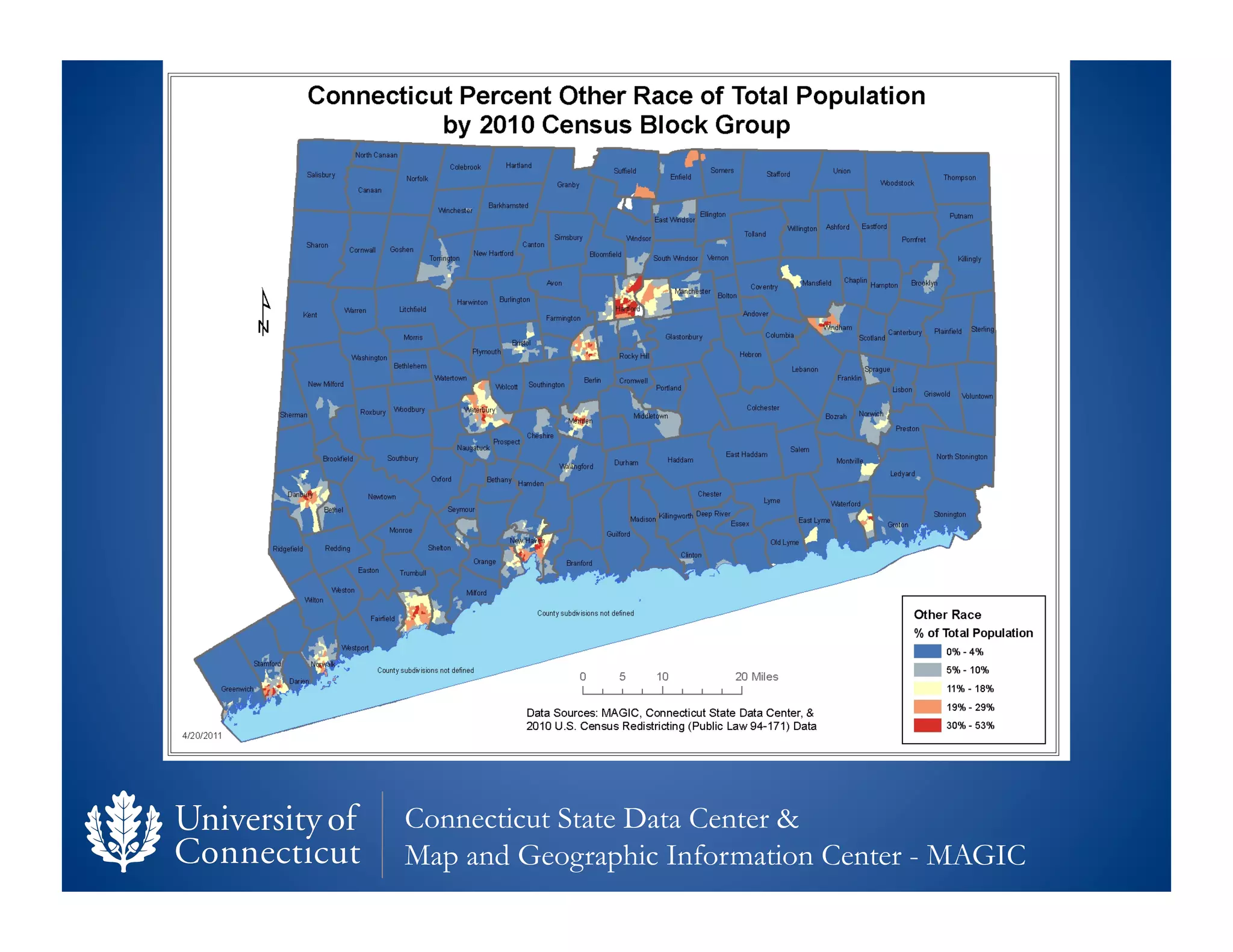 Connecticut State Data Center &
Map and Geographic Information Center - MAGIC
 