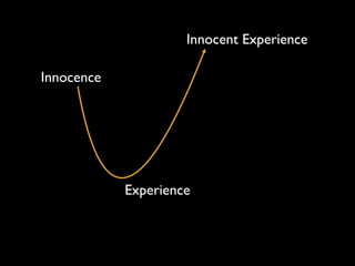 Innocent Experience
Innocence

Experience

 