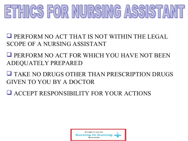 the nursing assistant duties of nurse assistant