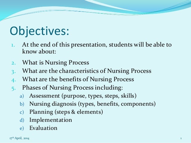 essay about nursing process