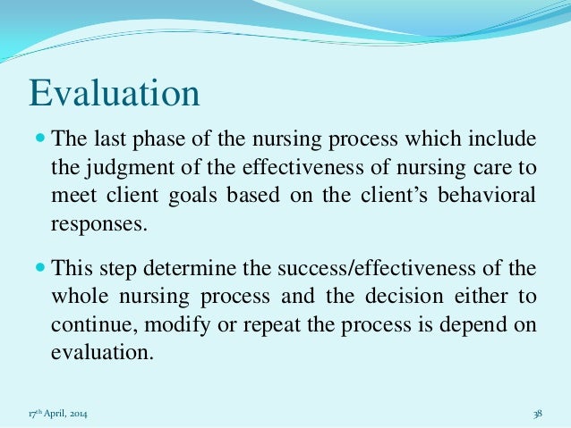 Free nursing process essay