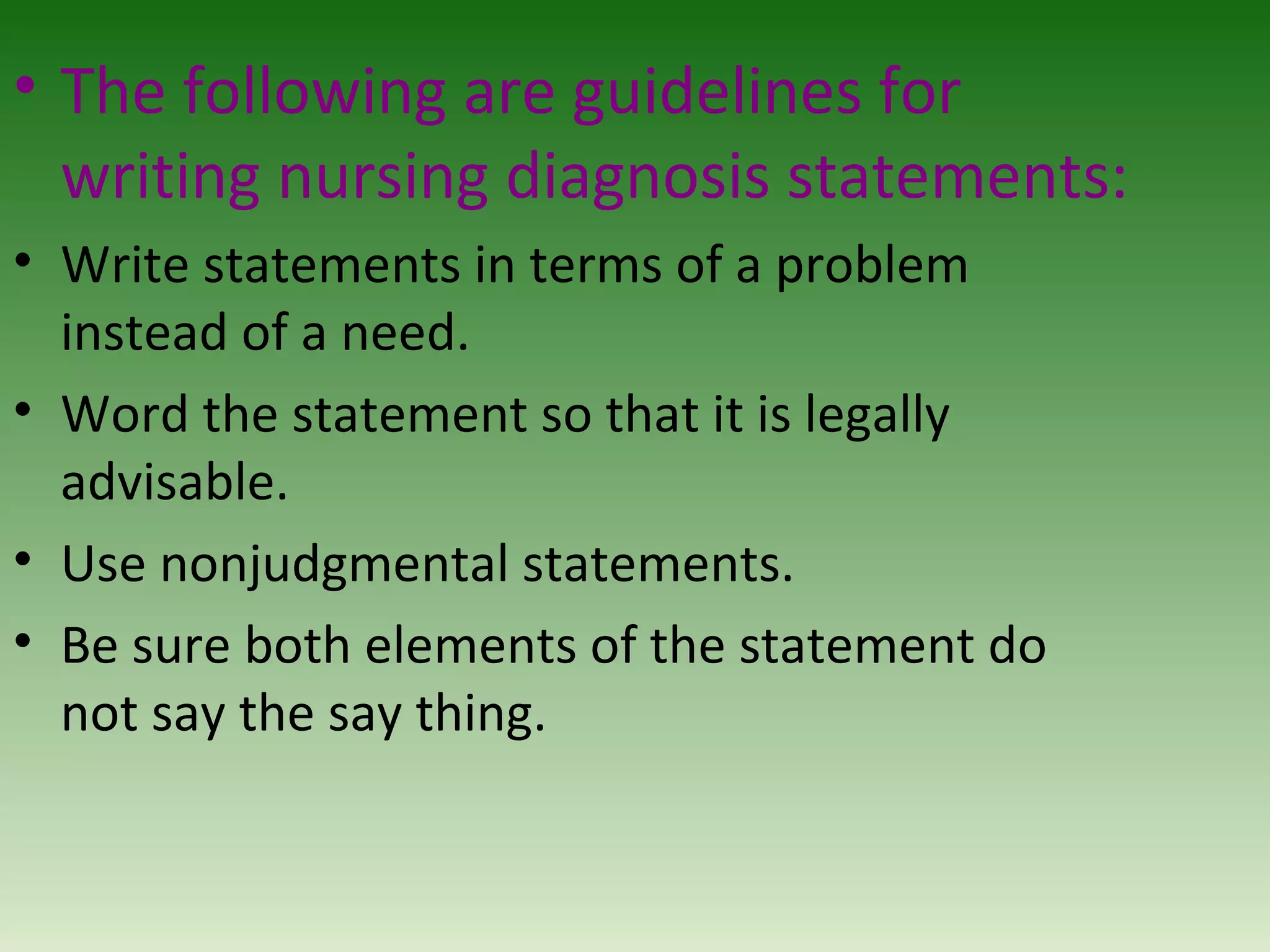 The nursing process | PPT