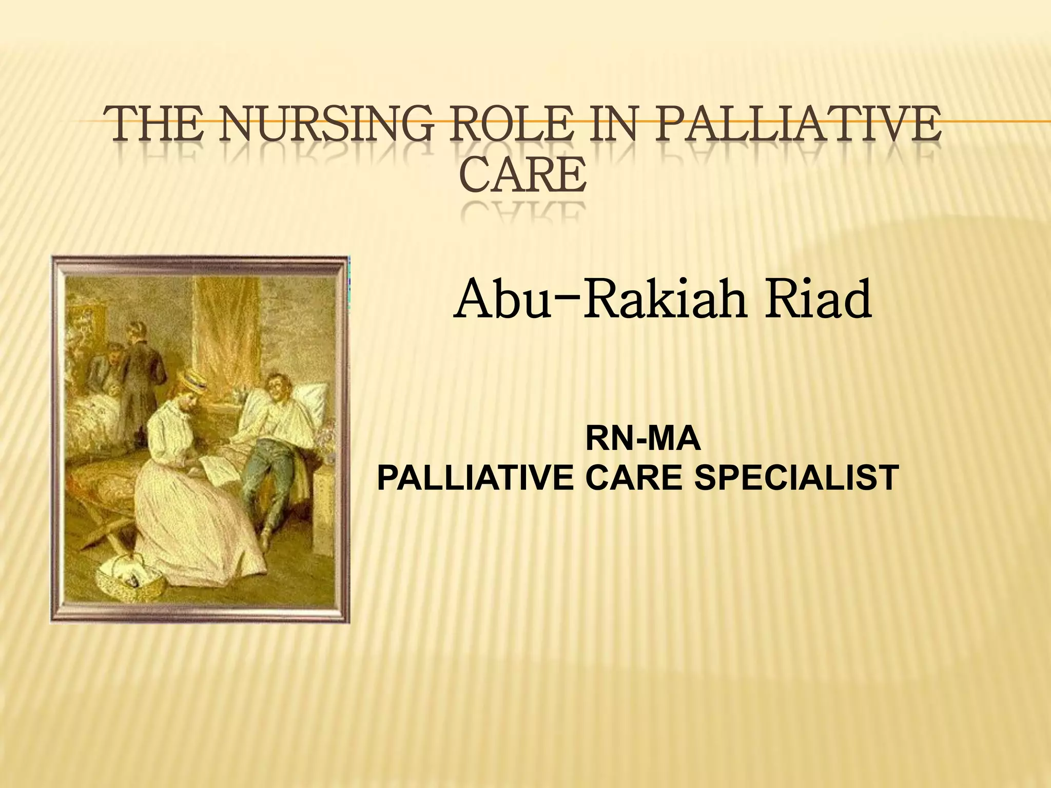 The Nursing Role In Palliative Care | PDF