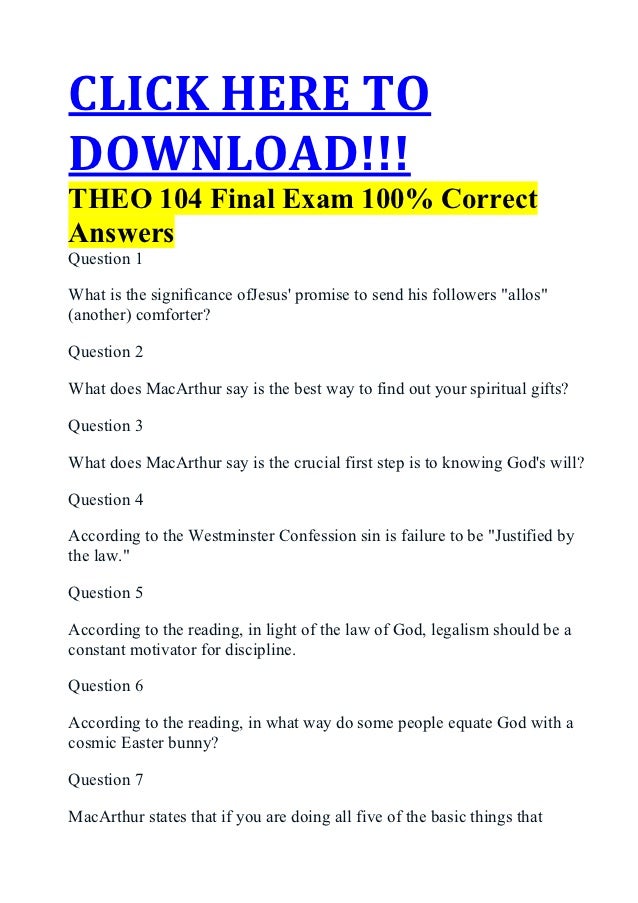 Straighterline Exam Answers