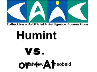 Humint  vs .  or + AI Matthew S. Theobald 