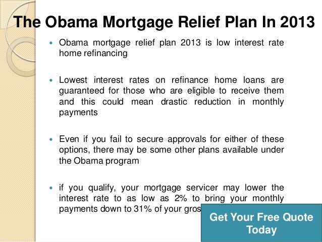 the-obama-mortgage-relief-plan-in-2013