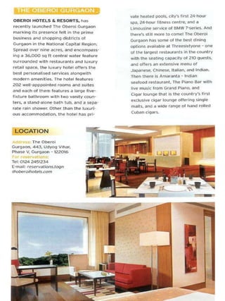 The Oberoi, Gurgaon reviewed by Discover India